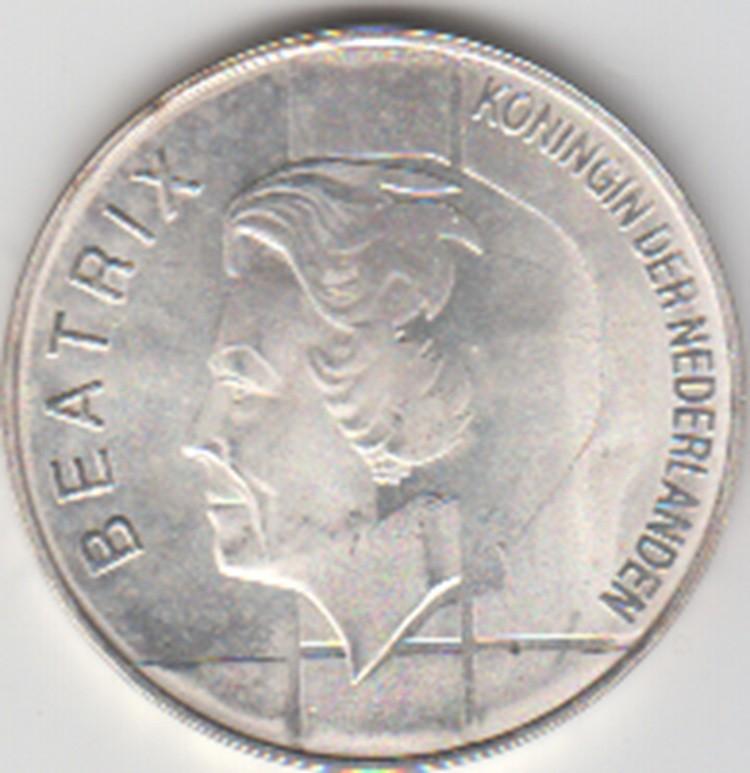 Nederland 10 gulden Beatrix BENELUX 1944-1994 zilver UNC, Koningin Beatrix, Zilver, Ophalen of Verzenden, Losse munt