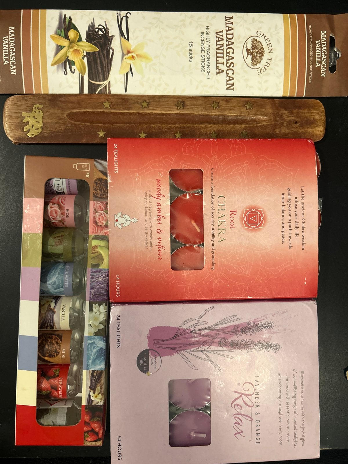 Luxe Woon- & Aromaticadeauset: Geurkaarsen, Wierook & Geurol, Gebruikt, Overige merken, Was, Kaars