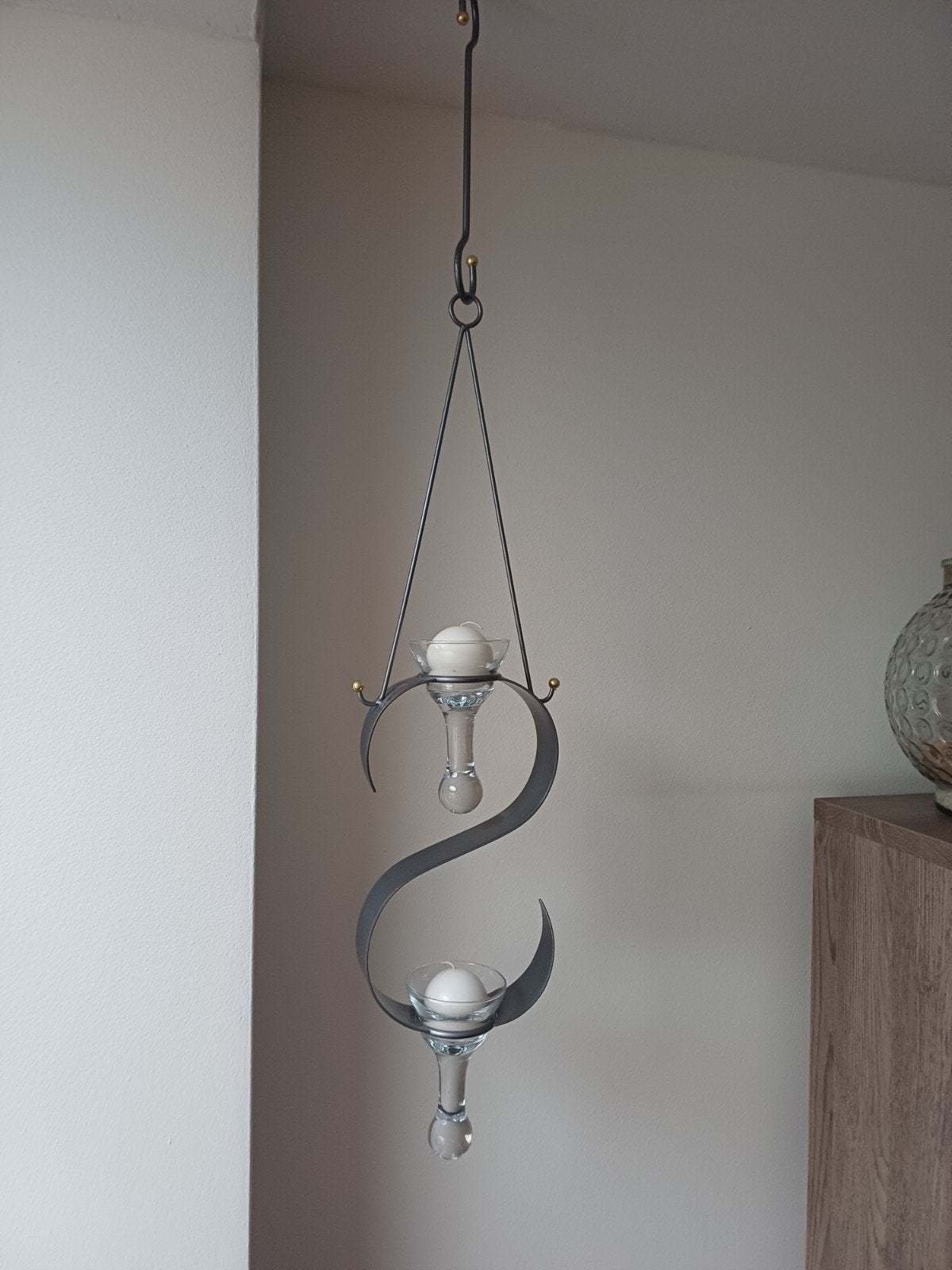 hangdecoratie, Ophalen, Metaal, Industrieel, 105 cm