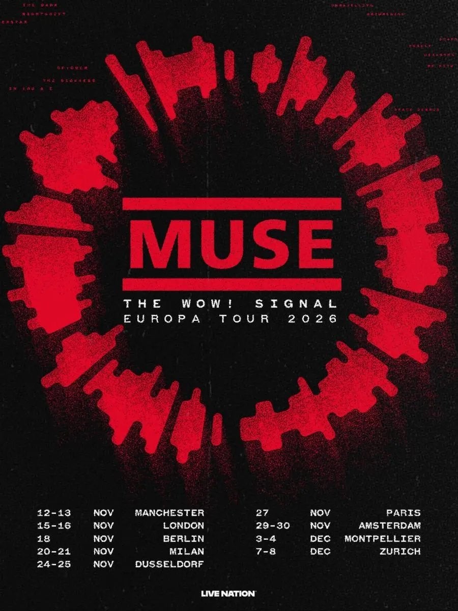 2 MUSE TICKETS - 25 November, Twee personen, November