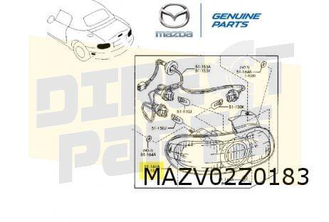 Mazda MX-5 (-3/05) achterlicht Links Origineel!  NC8251180