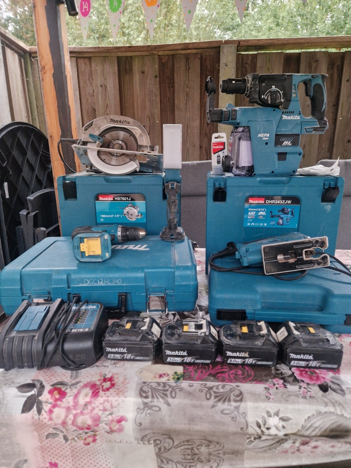 Makita GereedschapSet: Cirkelzaag, Decoupeerzaag, Boormachin, Ophalen, Gebruikt, Cirkelzaag, Makita
