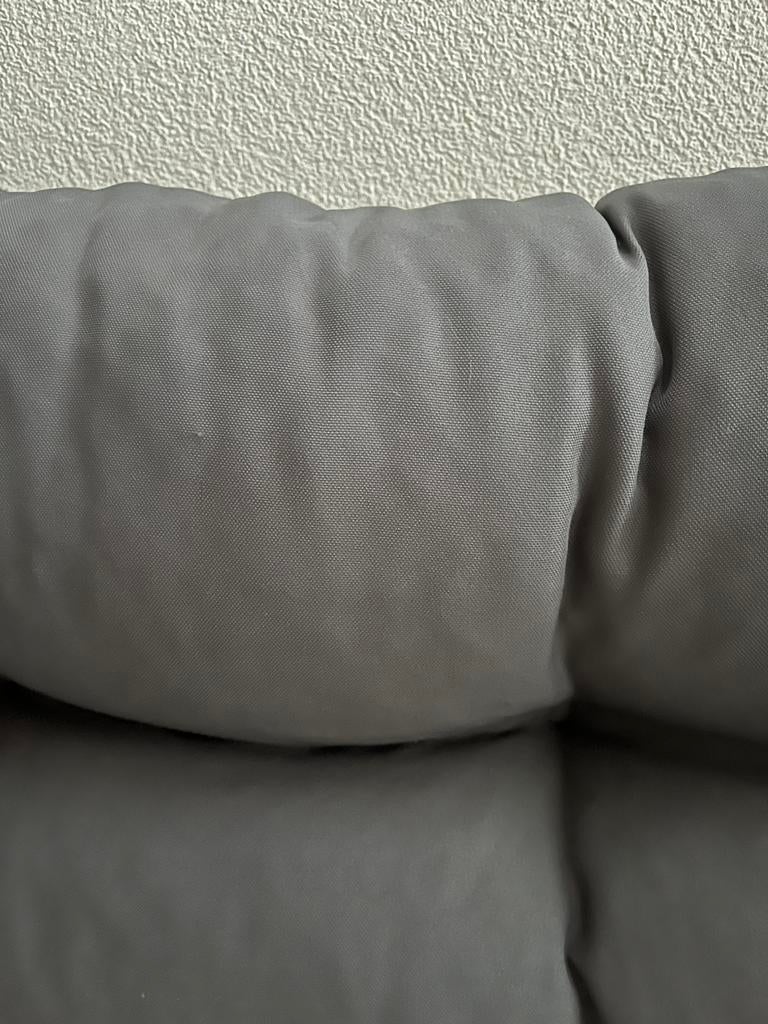 Pellet zit en rugkussen, antraciet, nauwelijks gebruikt, Tuin en Terras, Tuinmeubel-accessoires, Ophalen, Zo goed als nieuw