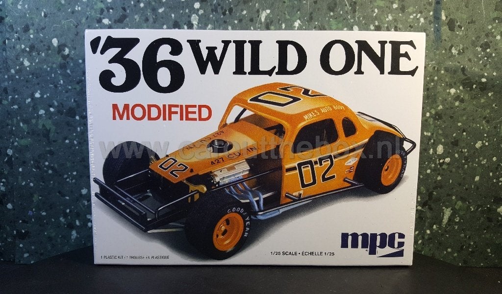 1936 Wild One Modified stockcar 1:25 MPC, Hobby en Vrije tijd, Modelbouw | Auto's en Voertuigen, Overige merken, Auto, Verzenden