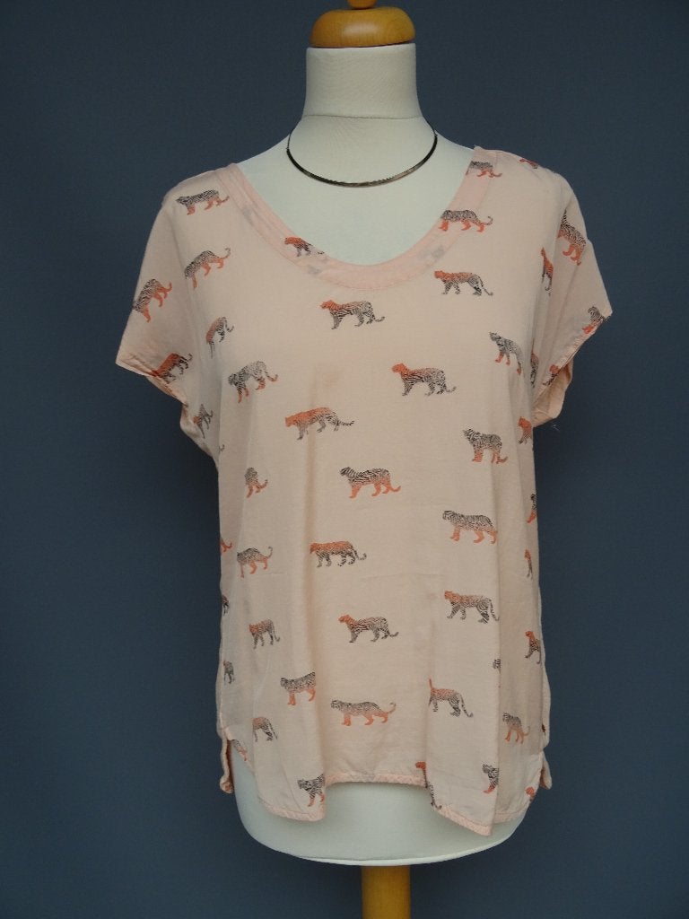 SANDWICH maat M, shirt met tijgerprint., Maat 38/40 (M), Ophalen of Verzenden, Zo goed als nieuw, Korte mouw