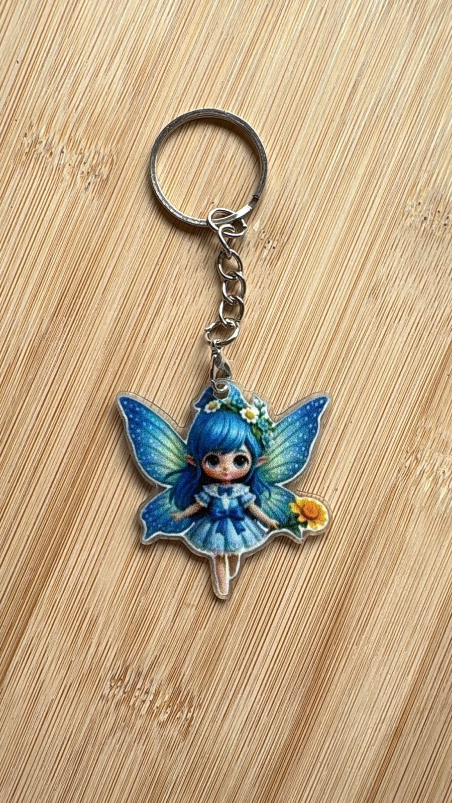 Nieuwe sleutelhanger met schattig elfje, Verzenden, Nieuw, Knuffel of Figuurtje