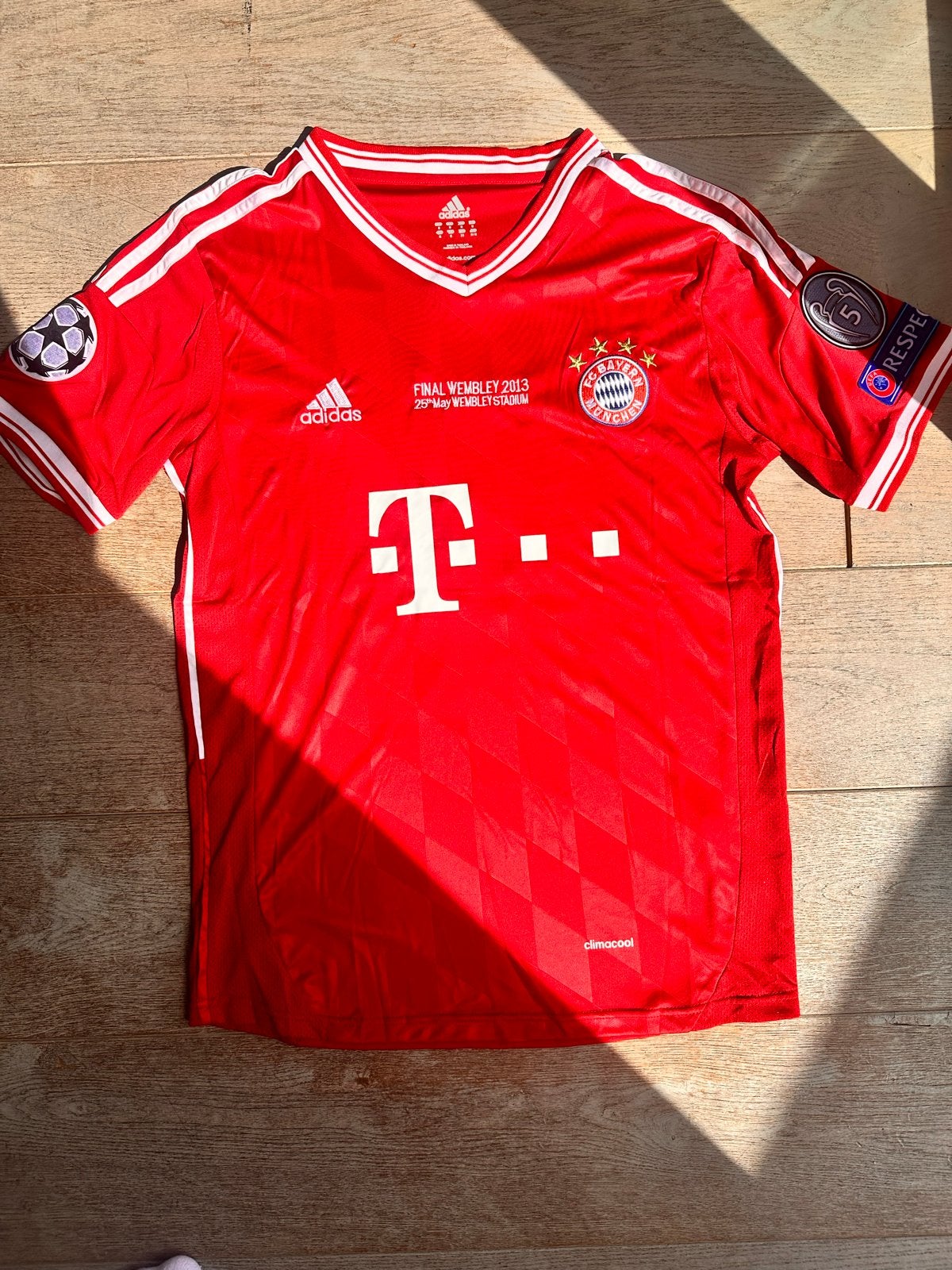 FC Bayern München Robben 10 Thuisshirt 2013 Champions League, Maat M, Ophalen of Verzenden, Zo goed als nieuw, Shirt
