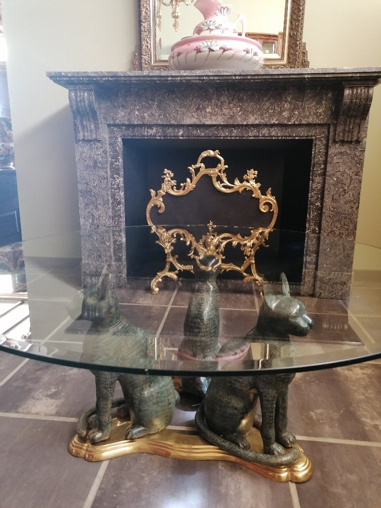 oude zwaar bronzen tafel, Ophalen