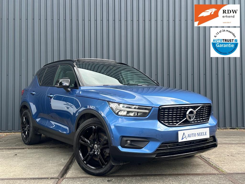 Volvo XC40 1.5 T5 262 pk Recharge R-Design Panoramadak, Came, Auto's, Volvo, Gebruikt, Zwart, Blauw, Leder en Stof