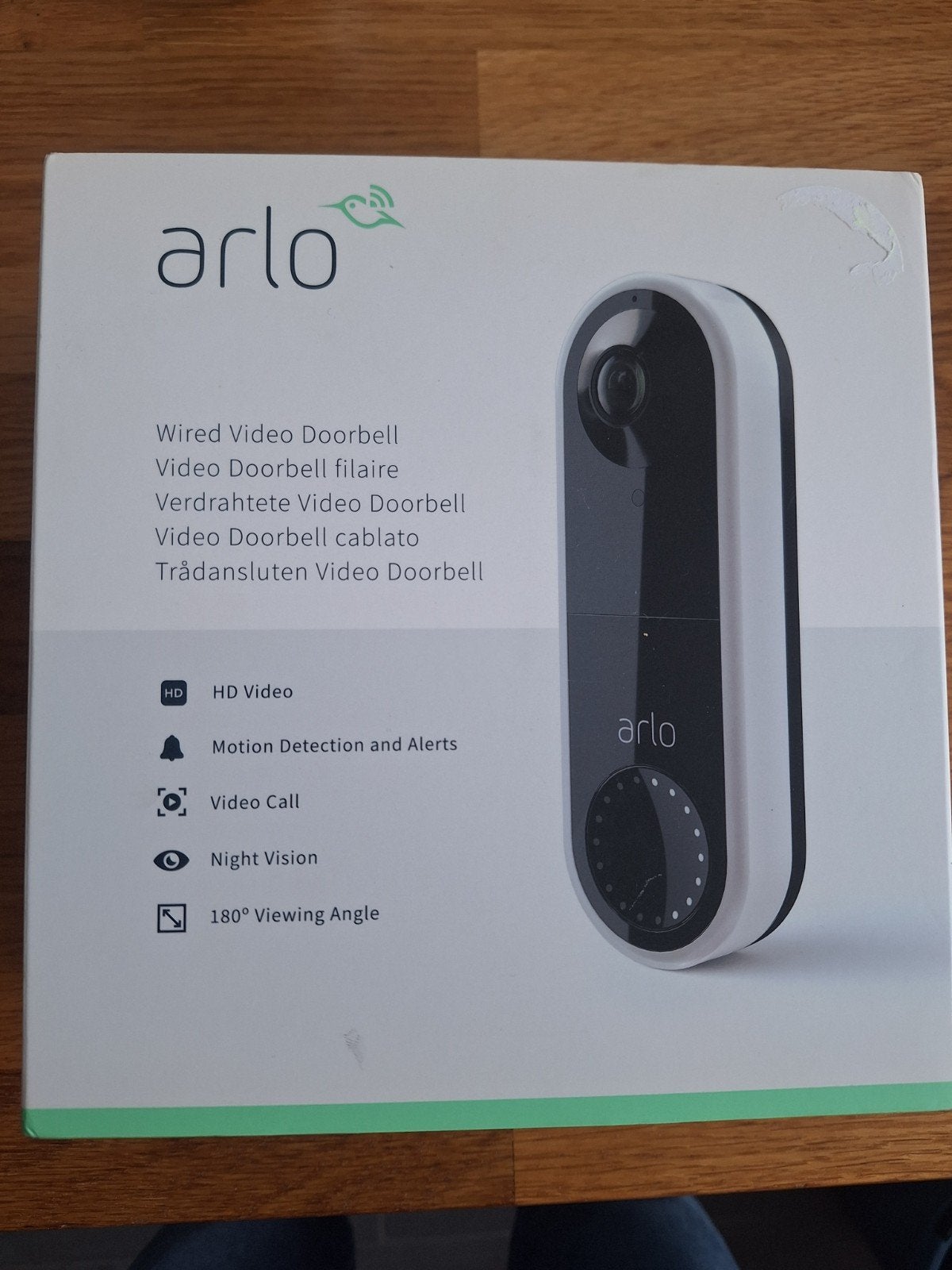Arlo Wired Video Doorbell - Nieuwstaat, Ophalen of Verzenden, Ingebouwde camera, Zo goed als nieuw, Bedraad