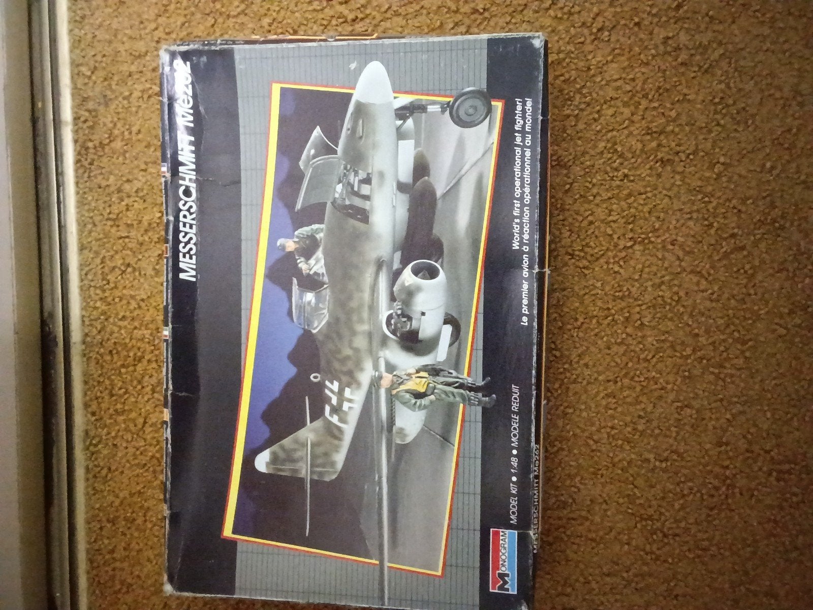Monogram Messerschmitt Me 262 modelbouw 1:48 + decals, Overige merken, Ophalen of Verzenden, Zo goed als nieuw, Groter dan 1:72