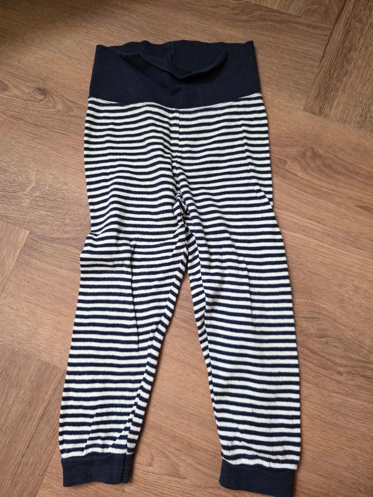 Wit blauw gestreepte legging van Lupilu maat 86/92, Kinderen en Baby's, Babykleding | Maat 86, Gebruikt, Broekje, Ophalen of Verzenden