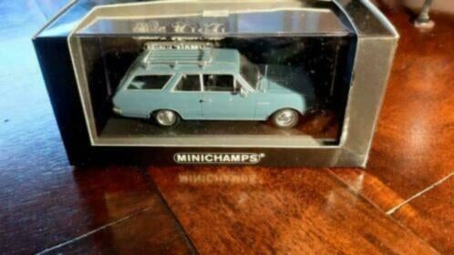 Minichamps Opel Rekord Caravan Break 1966 blue 430 046111, Ophalen of Verzenden, Nieuw, Auto, MiniChamps