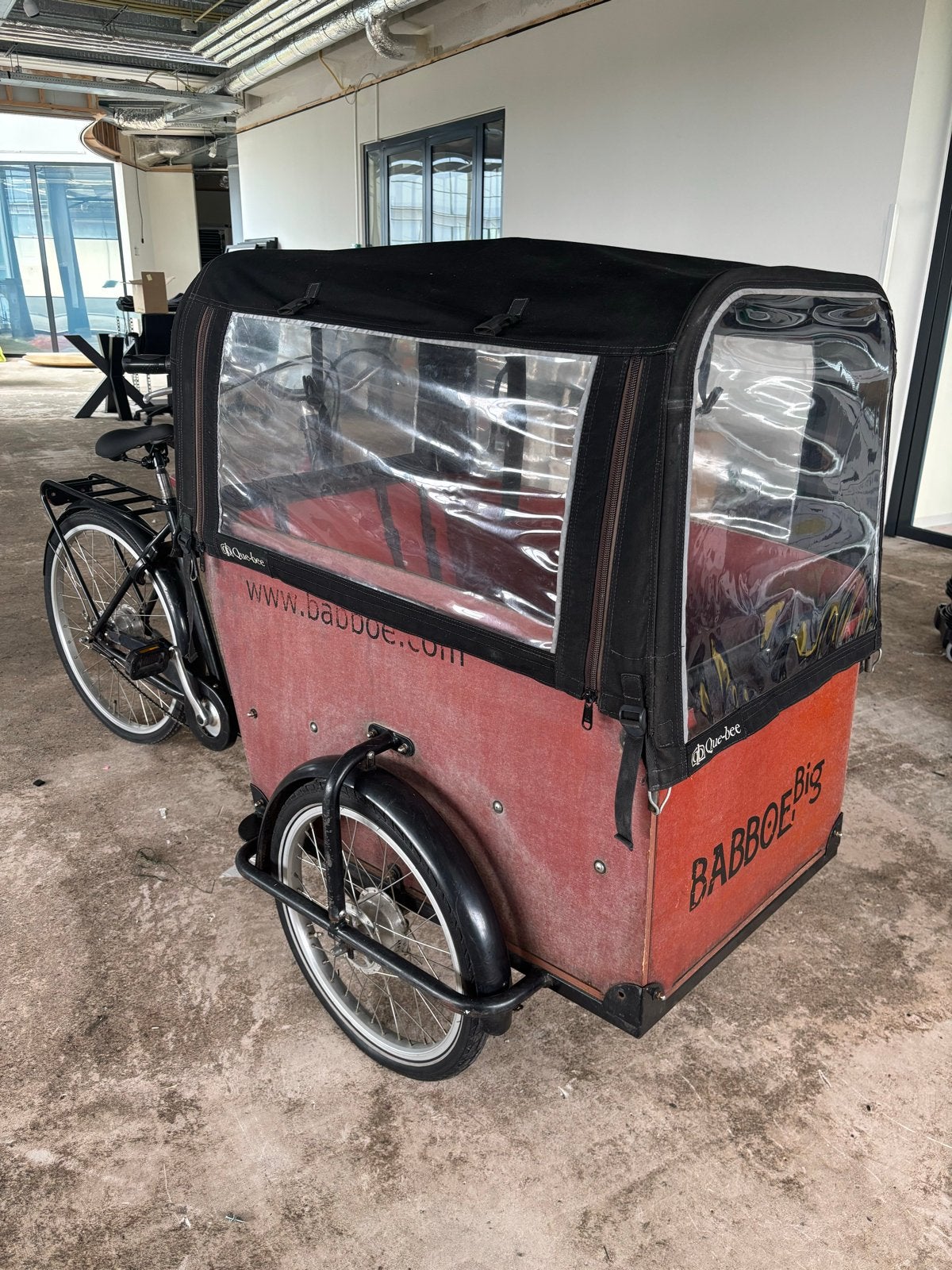 Babboe Big Bakfiets met Huif - Ruime en Stevige Familiebakfi, Ophalen, Gebruikt, Huif, 3 kinderen