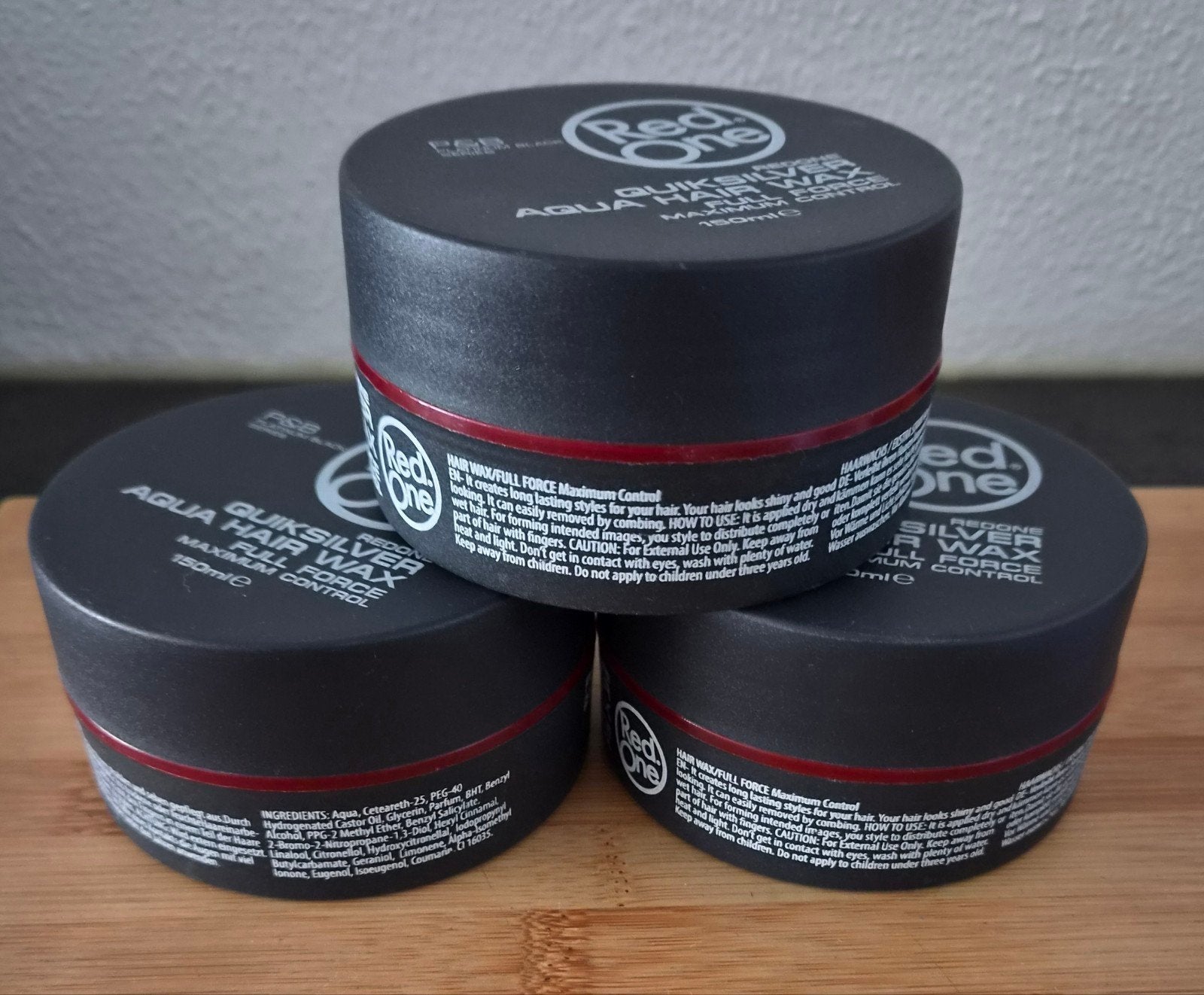 3 nieuwe potten Red One pasta wax, Sieraden, Tassen en Uiterlijk, Uiterlijk | Haarverzorging, Ophalen of Verzenden, Nieuw, Gel, Wax, Haarlak of Mousse