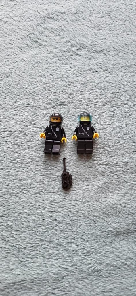 Lego Brandweer poppetjes met helm, visier + portofoon., Ophalen of Verzenden, Zo goed als nieuw, Losse stenen, Lego