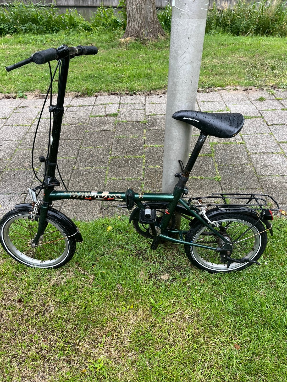 Batavus vouwfiets, Ophalen, Gebruikt, Velgrem, 14 tot 16 inch