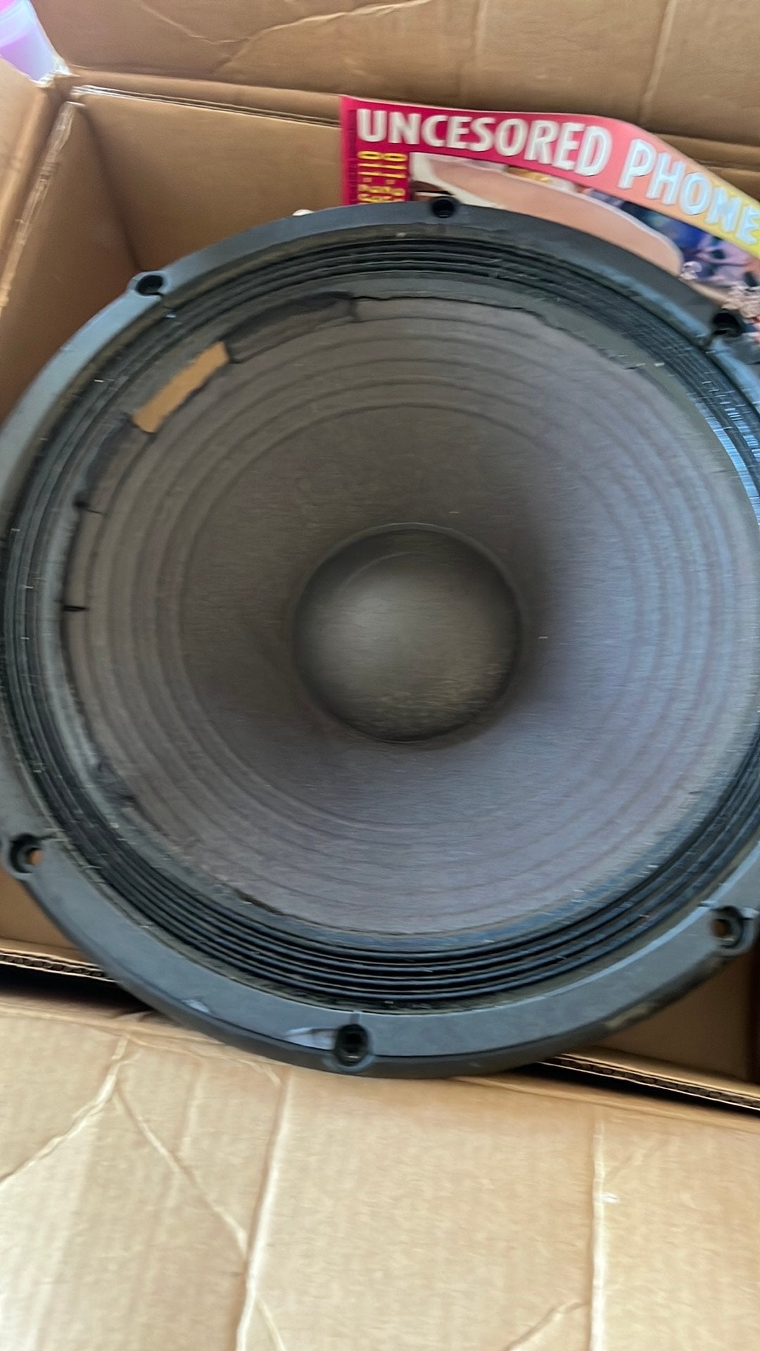 Bell losse luidspreker 15B-400 8 ohm werking onbekend, Ophalen of Verzenden, Niet werkend, Studiomonitor