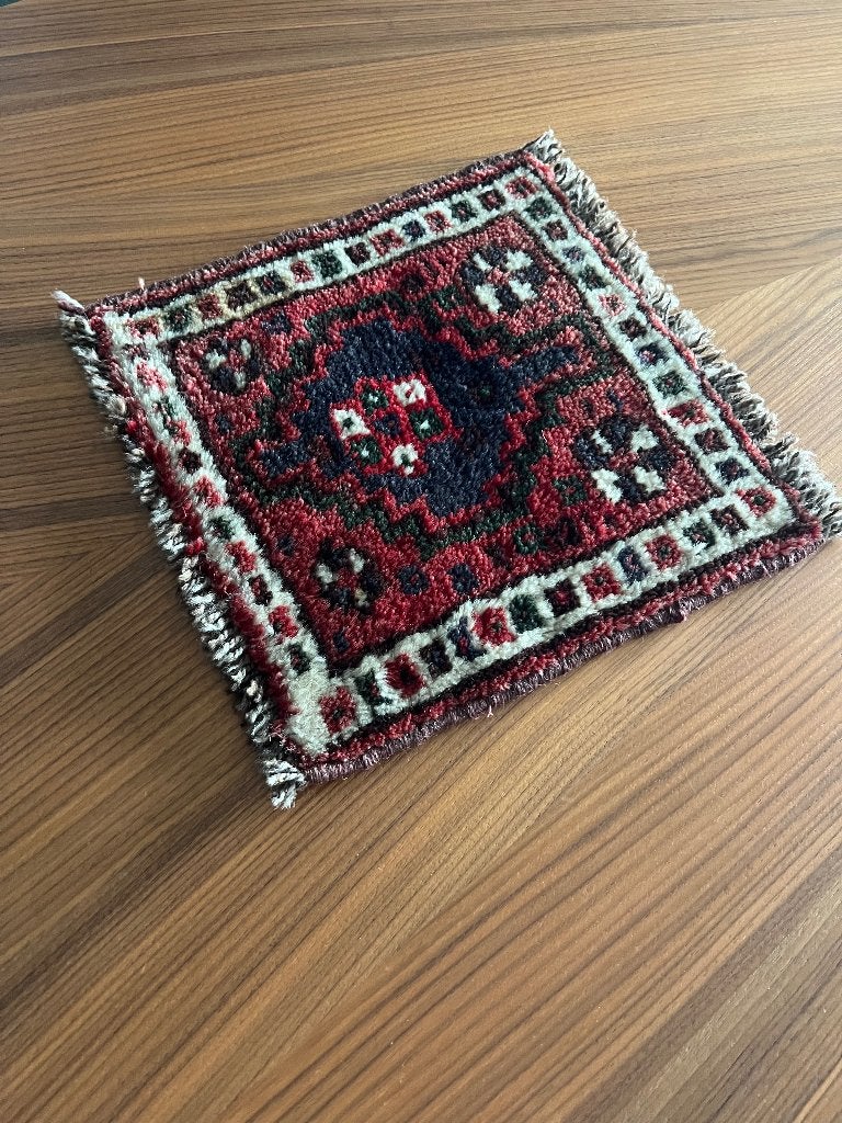 Handgeknoopt Oosters tapijt voor op tafel, Huis en Inrichting, Ophalen, Minder dan 50 cm, Gebruikt, Minder dan 50 cm