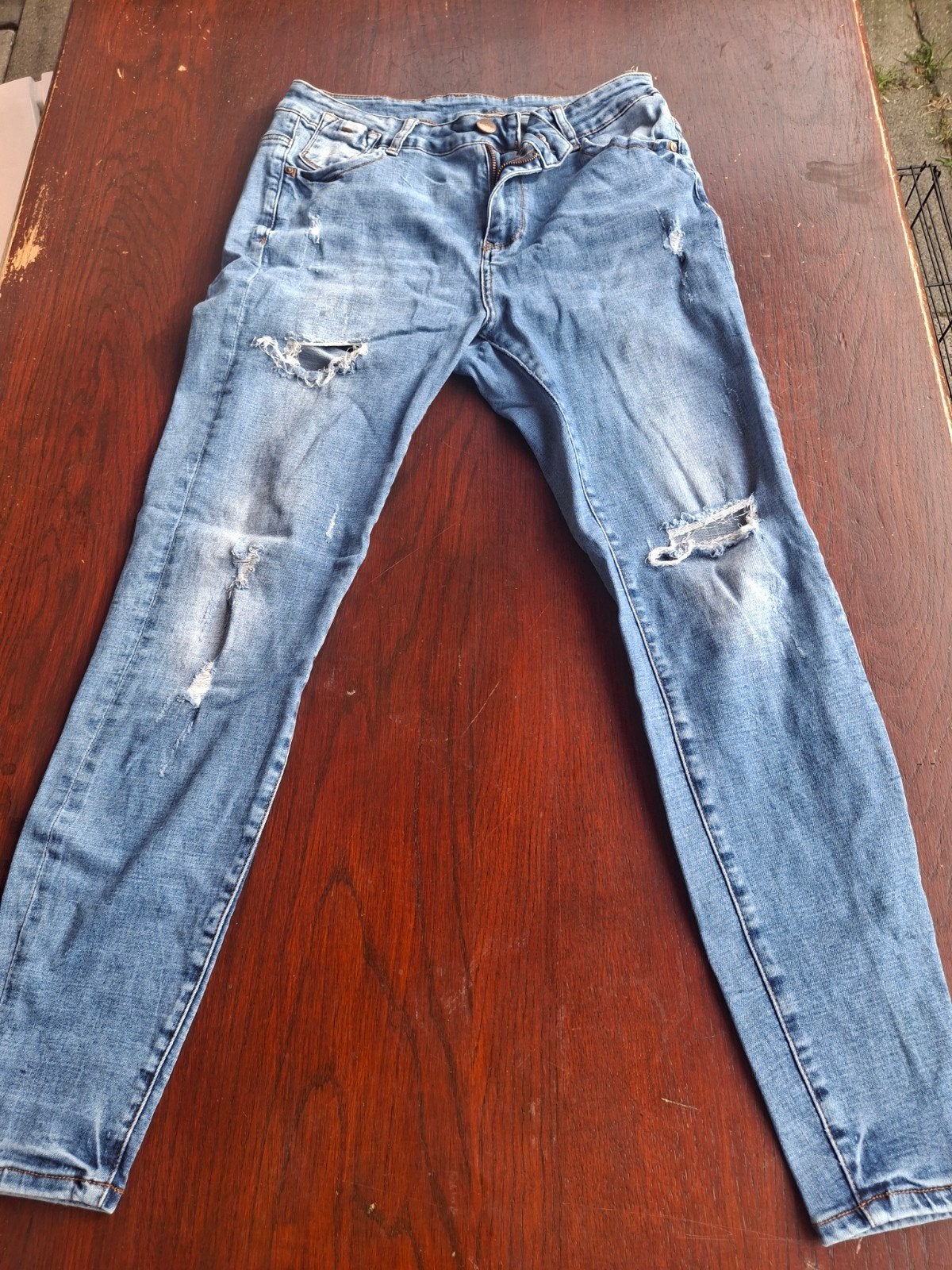 AMISU Jeans Donkerblauw Denim Maat 29 / XS, Blauw, Ophalen of Verzenden, W28 - W29 (confectie 36), AMISU