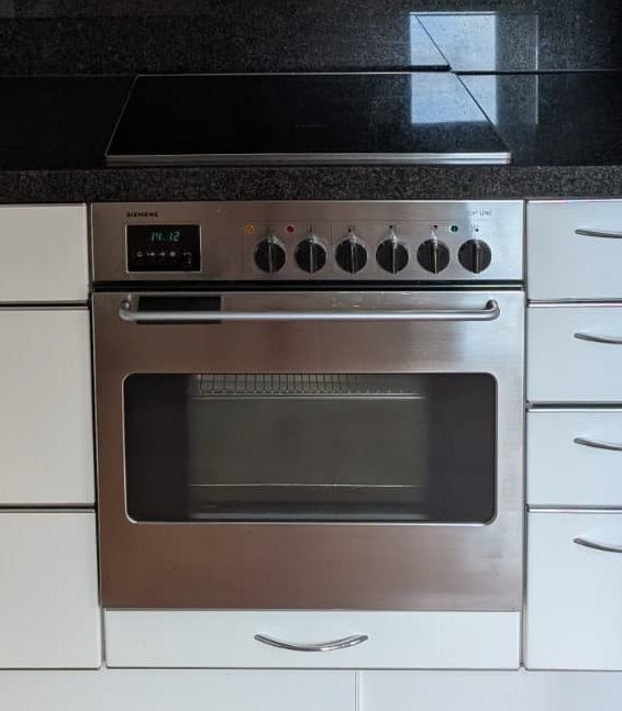 Siemens Inbouw Oven met Miele Keramische Kookplaat, Gebruikt, 60 cm of meer, Inbouw, Gas