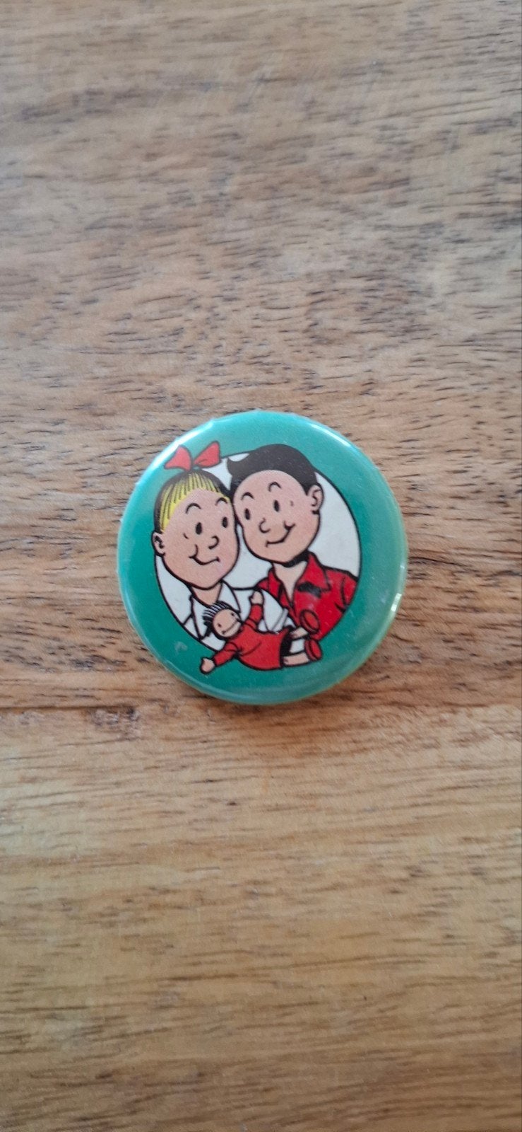Suske en Wiske button / speldje, Ophalen of Verzenden, Gebruikt