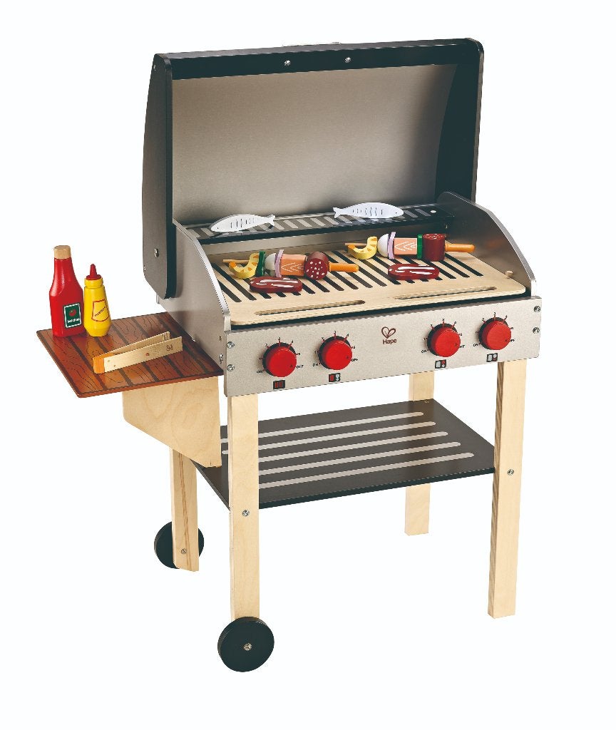 Hape houten barbecue incl accessoires, Edugro, Industrieweg 15, 5324 JX Ammerzoden, Info@hopsa.nl, Meubelstuk of Keukentje