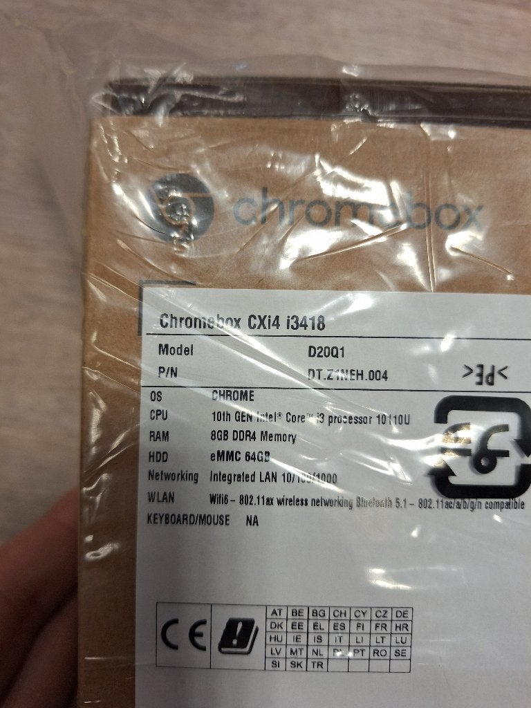 Acer chromebox cxi4 i3418 nieuw in doos, 64 GB, Verzenden, 8 GB, Nieuw