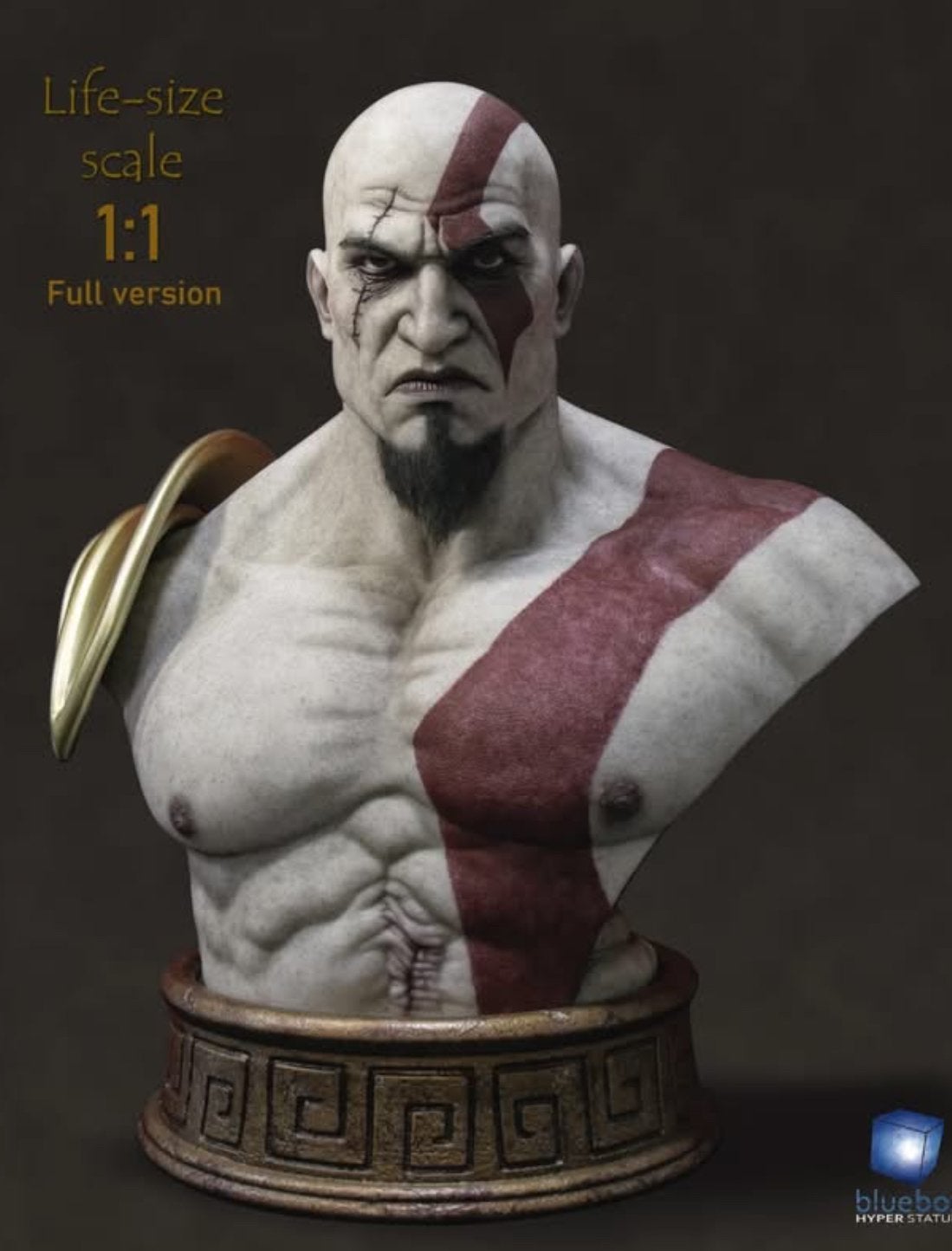 Levensgrote Kratos Buste - God of War, Ophalen of Verzenden, Nieuw, Mens