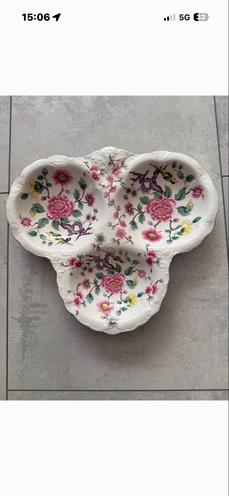 Old Foley James Kent "Chinese Rose" serveerschaal, Gebruikt, Overige merken, Keramiek, Vintage