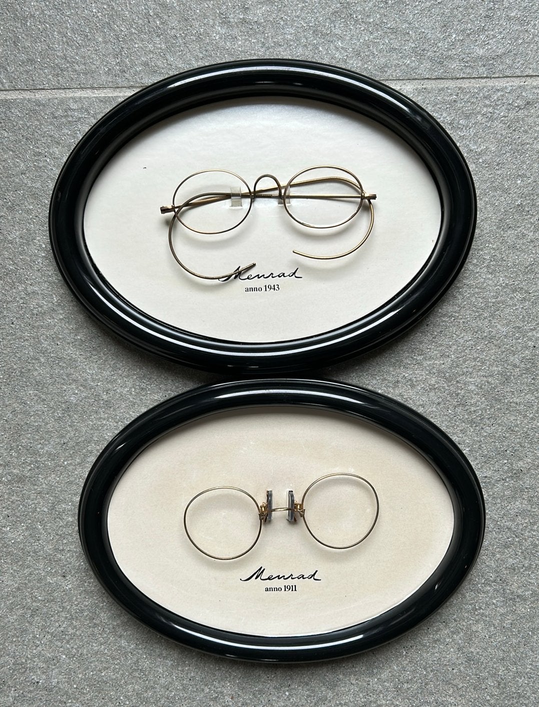 Menrad vintage brillen lorgnet pince-nez scharnierbril, Ophalen of Verzenden