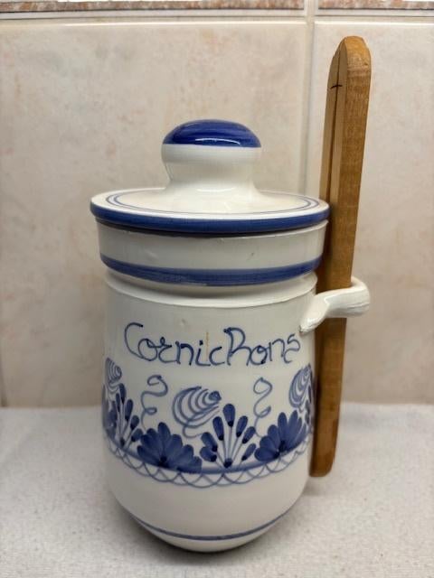 Brocante Franse Cornichons Pot, Antiek en Kunst, Ophalen of Verzenden