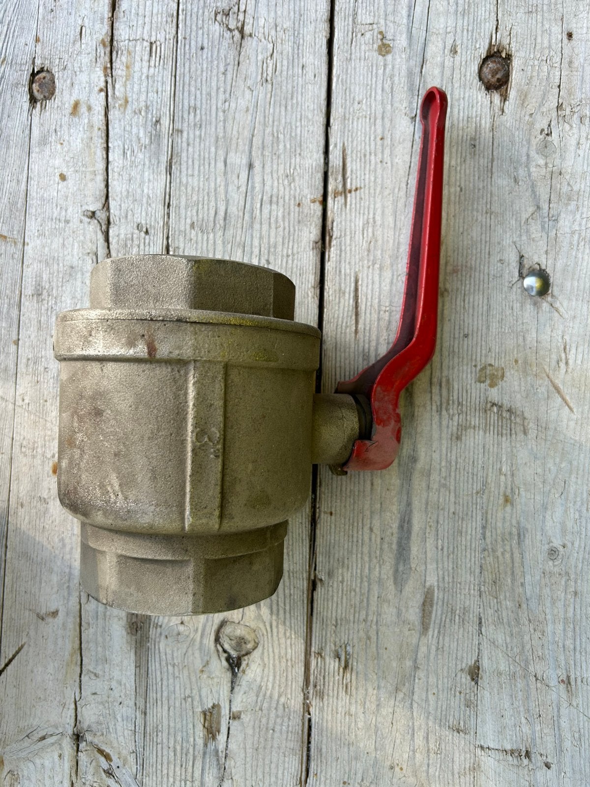 Nieuwe 3 inch (3 duims) Messing Kogelkraan / Afsluiter, Ophalen of Verzenden, Zo goed als nieuw