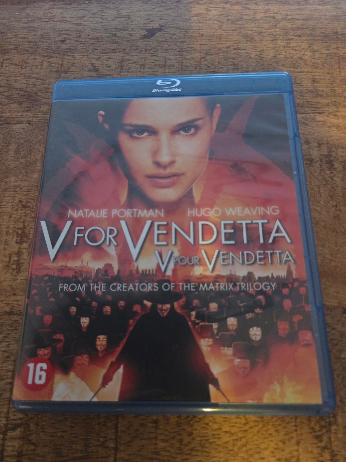 v for vendetta blu ray (20]5)natalie portman, Cd's en Dvd's, Blu-ray, Ophalen of Verzenden, Zo goed als nieuw
