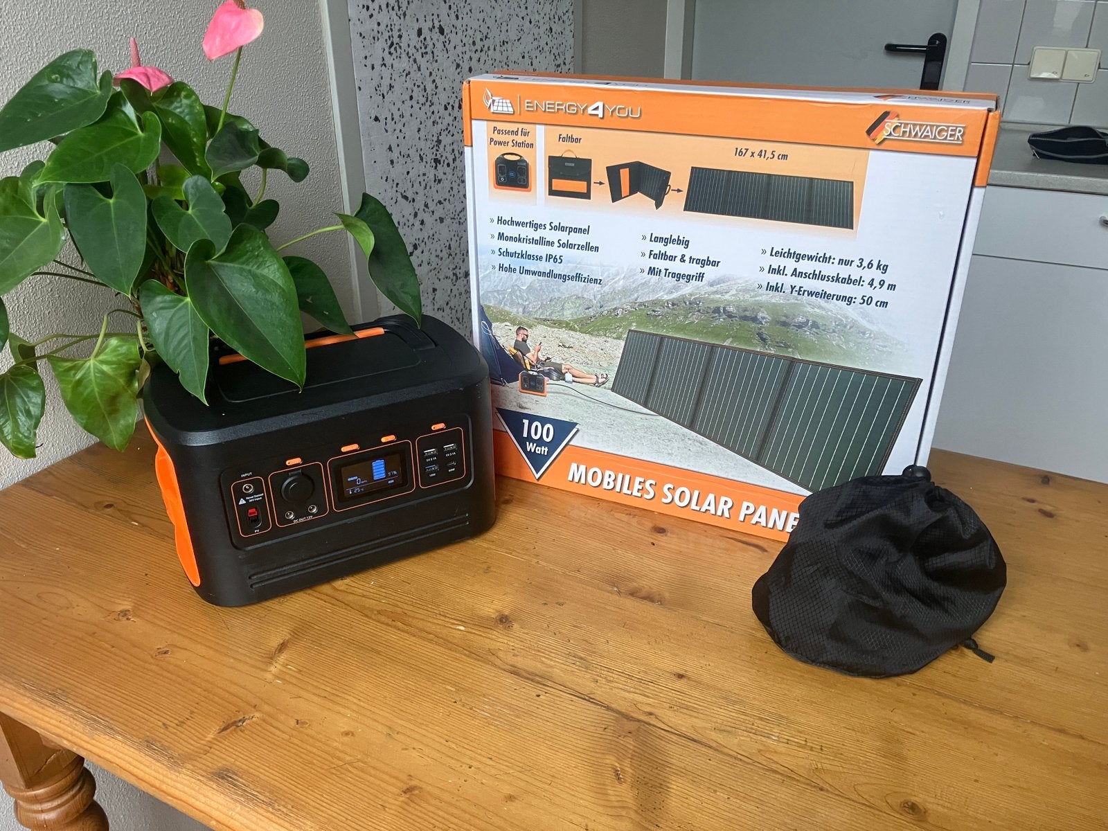 Power Station - 614Wh (500w) LiFePO4 & 100w zonnepaneel, Ophalen of Verzenden, Zo goed als nieuw