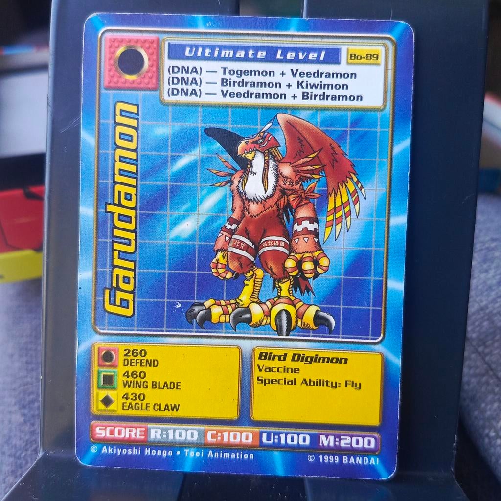 Digimon Kaart Garudamon Ultimate Level Bo-89, Ophalen of Verzenden, Gebruikt