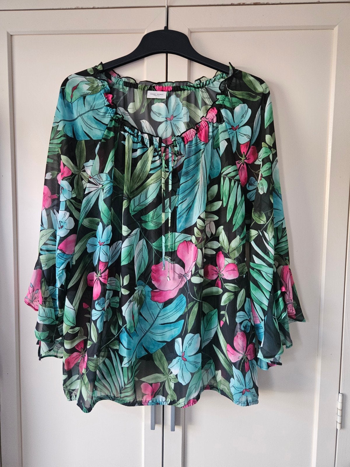 Gerry Weber blouse maat 46 zgan, Overige kleuren, Maat 46/48 (XL) of groter, Ophalen of Verzenden, Zo goed als nieuw