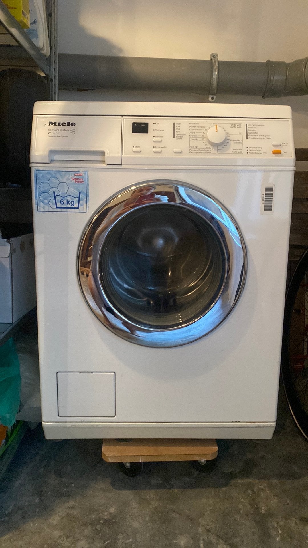 Gratis af te halen Miele wasmachine W3203, Witgoed en Apparatuur, Wasmachines, Ophalen, 4 tot 6 kg, Handwasprogramma, Voorlader