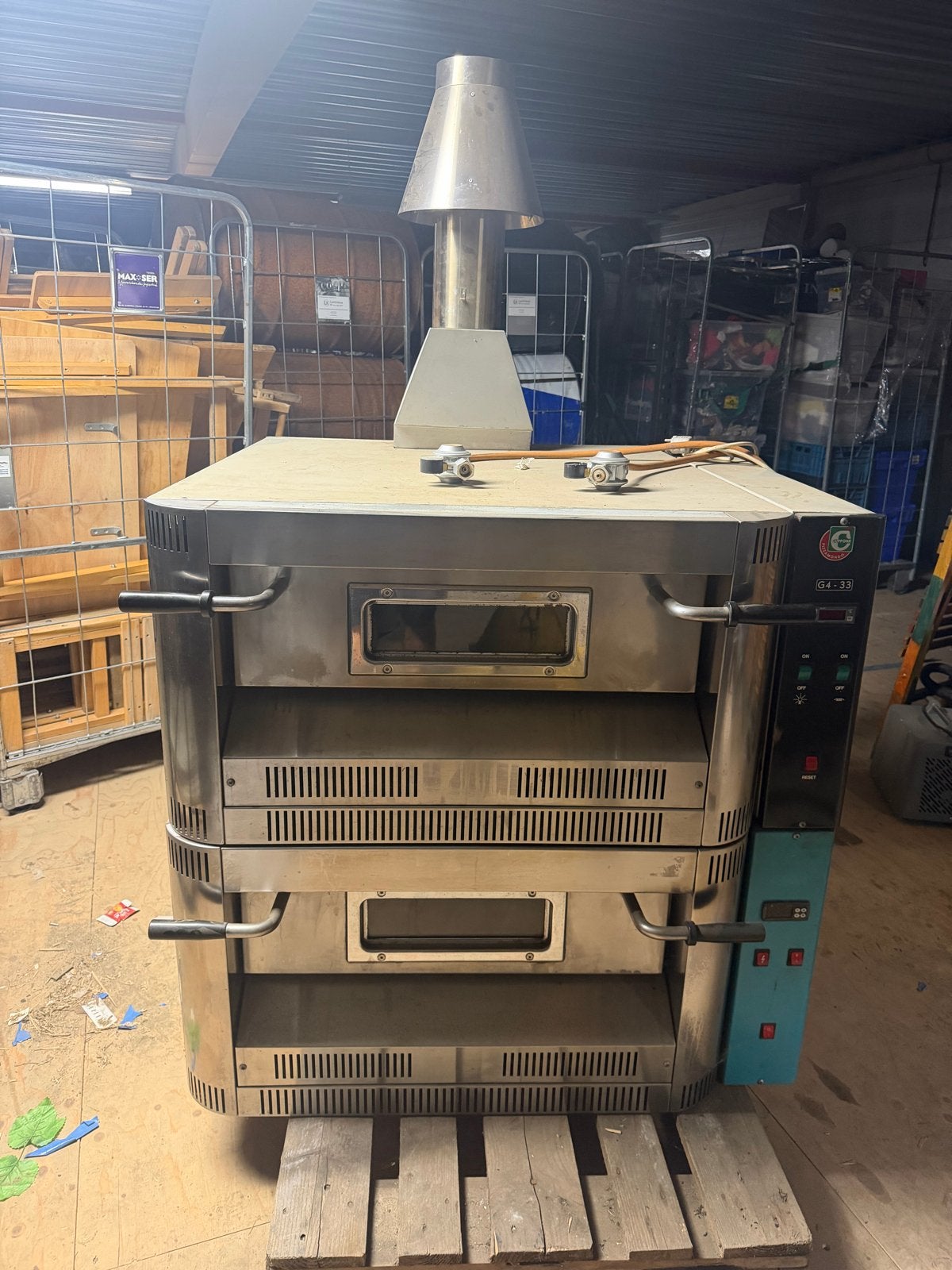 Cuppone Pizzamondo G4-33 Propaan Pizzaoven, Ophalen, Gebruikt