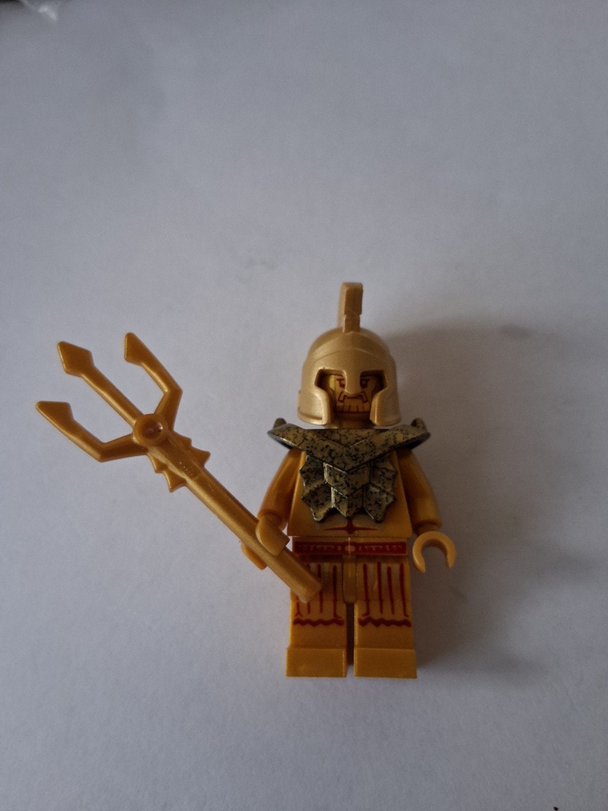 Gouden Lego minifiguur met drietand, Ophalen of Verzenden, Zo goed als nieuw, Overige merken
