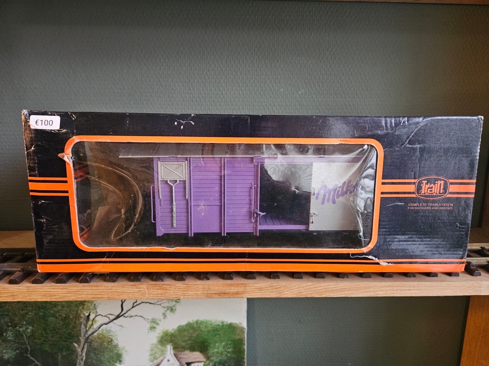 Train G-spoor Goederenwagon "Milka" (Uniek / Omgebouwd), Ophalen of Verzenden, Zo goed als nieuw