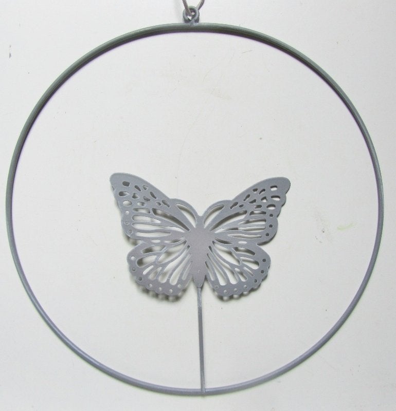 OPRUIMING - VOGELTJE & VLINDER - HANG DECORATIE - NU 4 EURO, Ophalen of Verzenden, Nieuw, Metaal