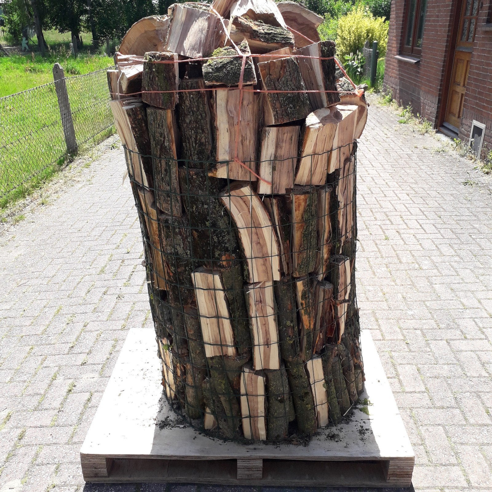 Haardhout kachelhout brandhout iepenhout, Tuin en Terras, Haardhout, Minder dan 3 m³, Ophalen