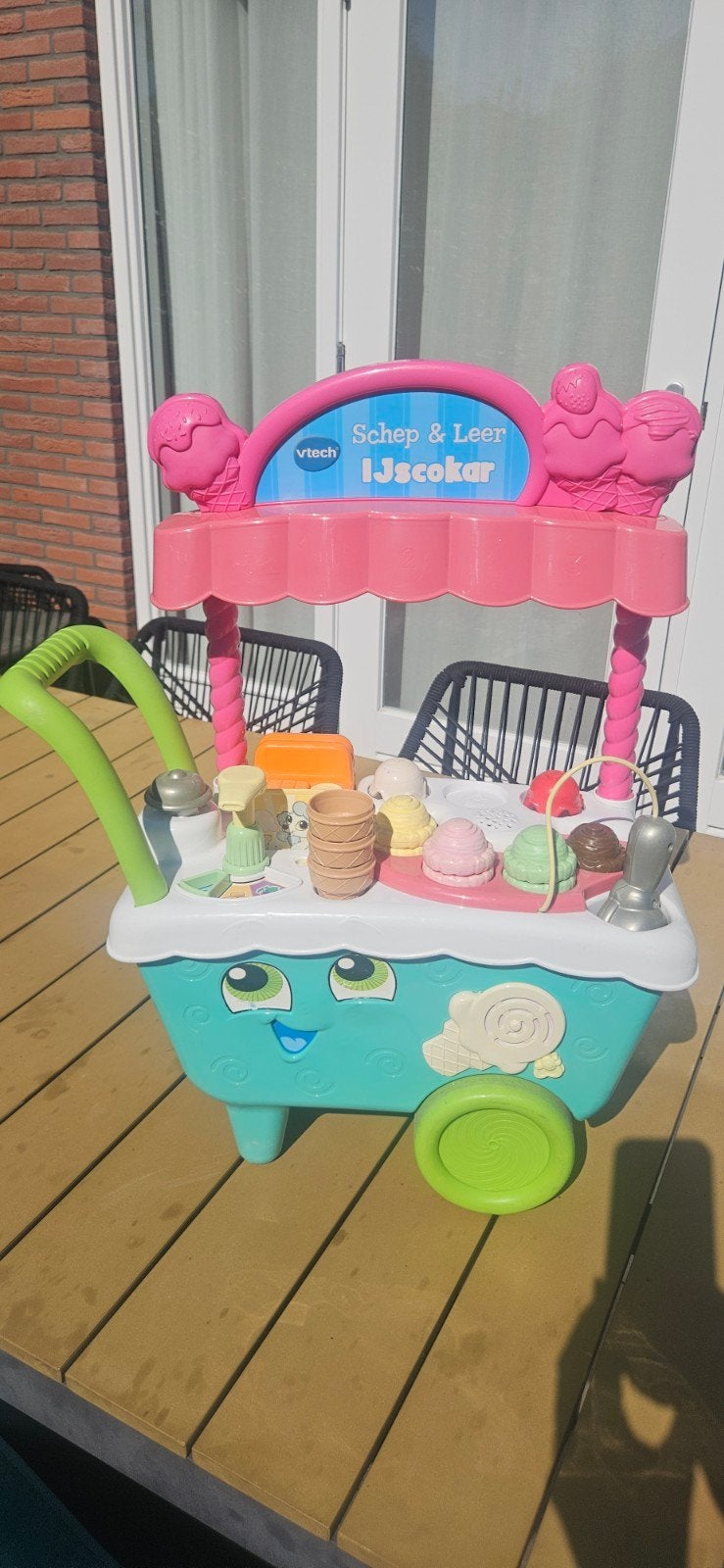 vtech schep & leer, Ophalen