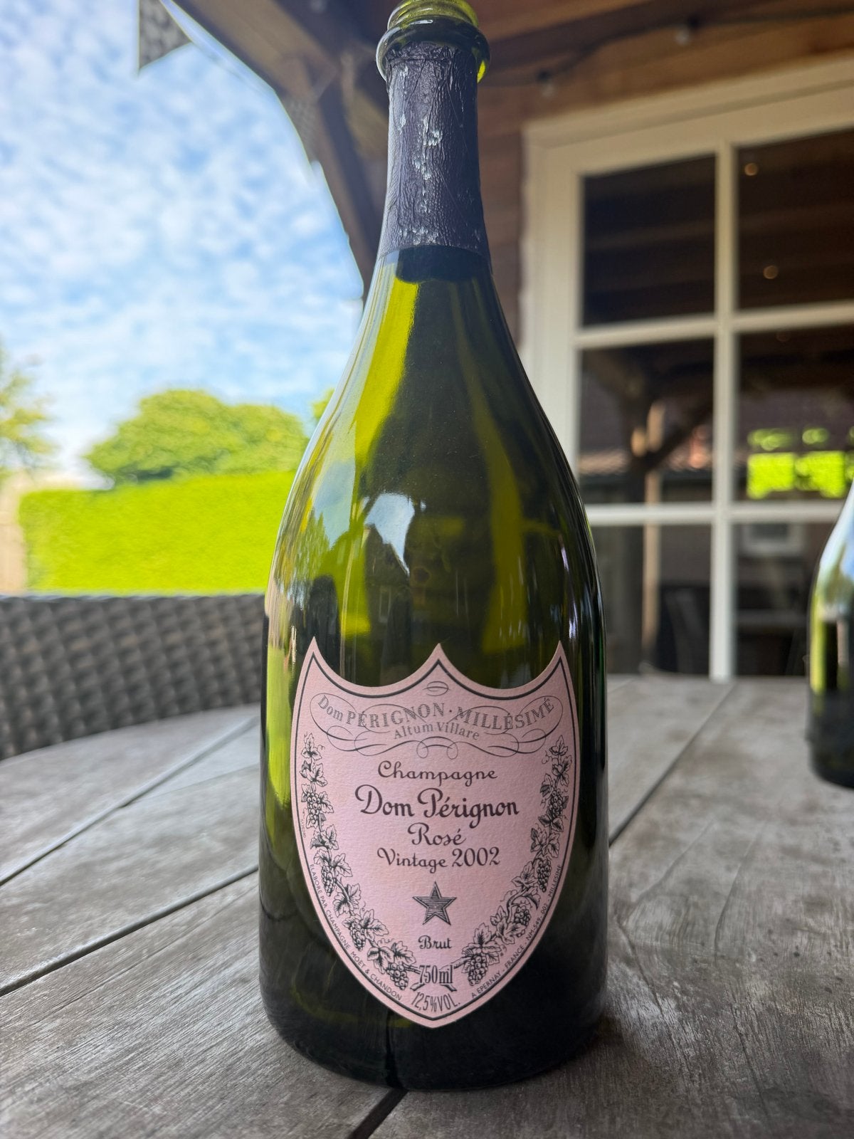 Dom Pérignon Rosé Vintage 2002 – lege fles – 75 cli, Ophalen of Verzenden, Gebruikt