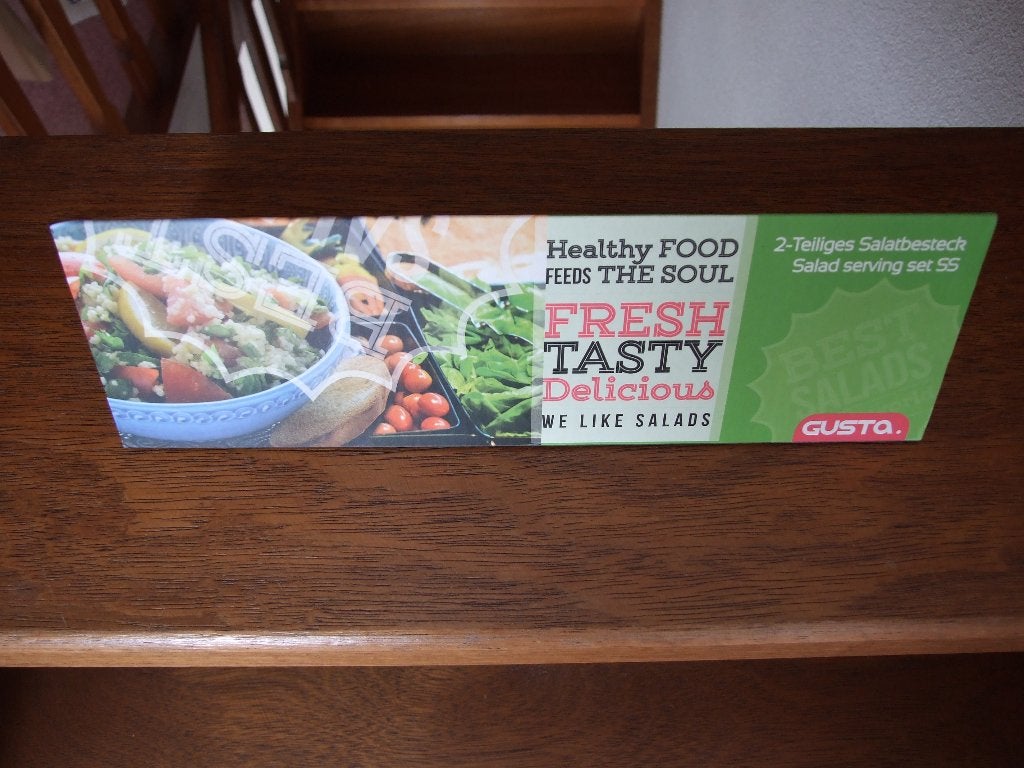 Gusta nieuw in doos RVS saladebestek, Huis en Inrichting, Bestekset, Overige typen, Nieuw, Ophalen of Verzenden