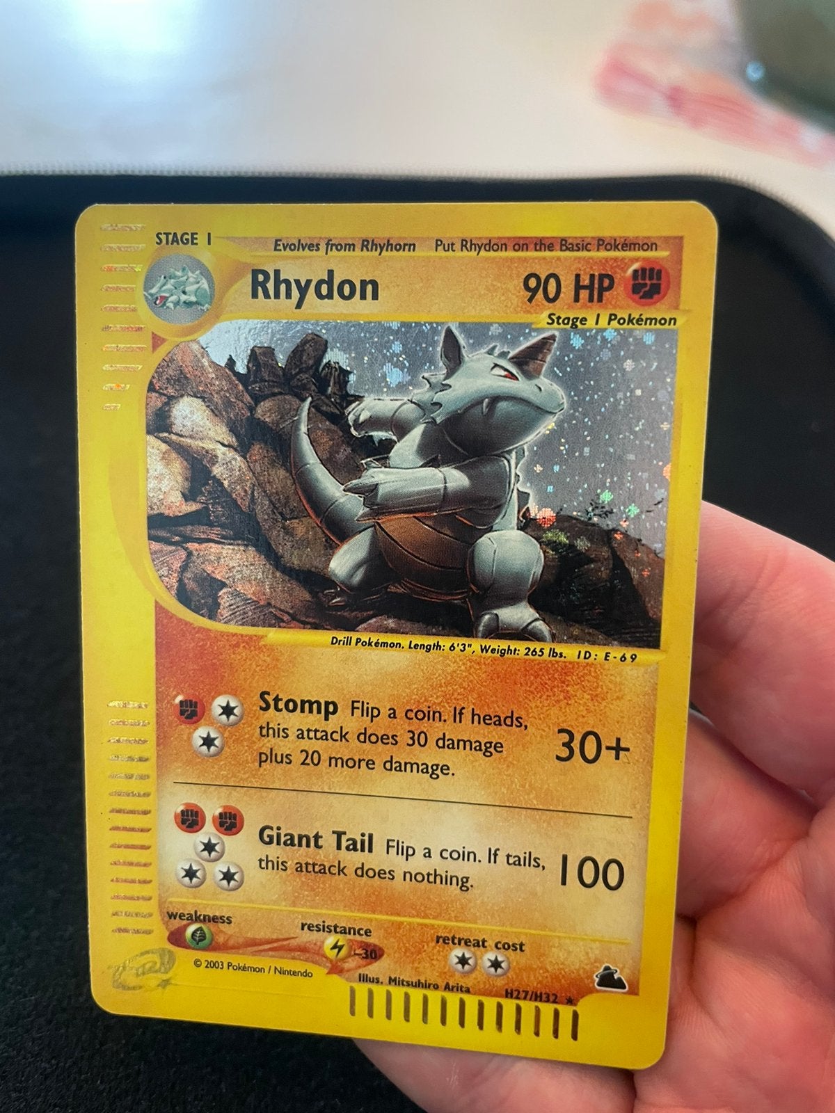 Rhydon H27/H32 holo skyridge, Ophalen of Verzenden, Zo goed als nieuw