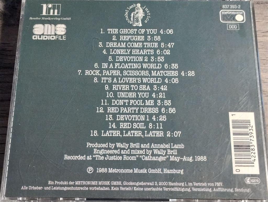 Annabel Lamb - Justice, Cd's en Dvd's, Ophalen of Verzenden, Zo goed als nieuw