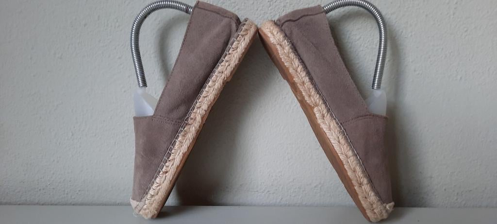 Suede / leren franse espadrilles maat 38, Ophalen of Verzenden, Zo goed als nieuw, Espadrilles of Moccasins