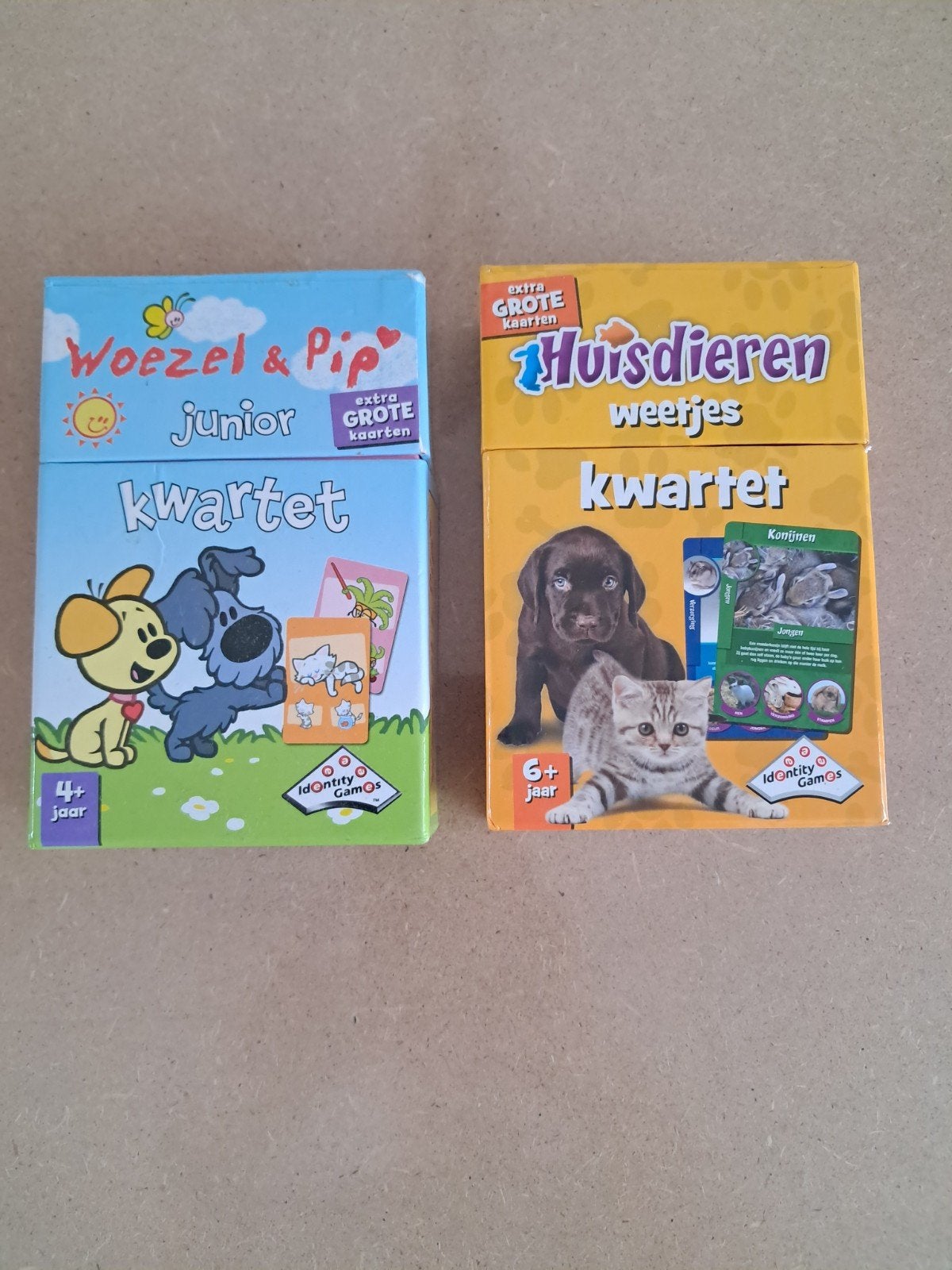 2 x Kwartet: Woezel en Pip & Huisdieren, Ophalen of Verzenden, Gebruikt, Kwartet(ten)